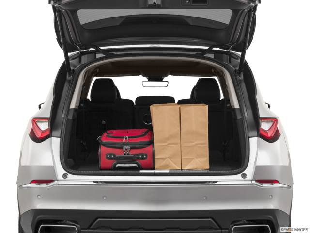 2022 acura mdx cargo area with stuff