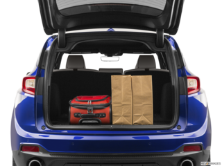 2022 acura rdx cargo area with stuff