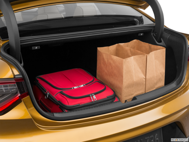 2022 acura tlx cargo area with stuff