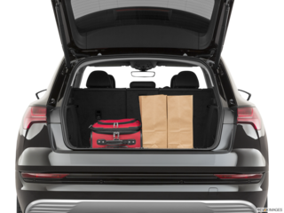 2022 audi e-tron cargo area with stuff