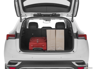 2022 buick envision cargo area with stuff