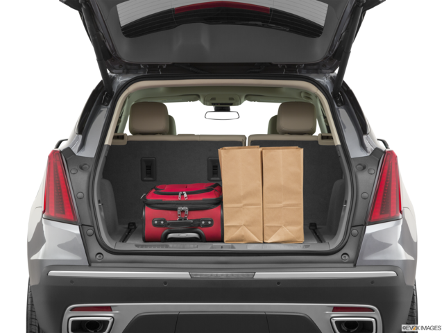 2022 cadillac xt5 cargo area with stuff