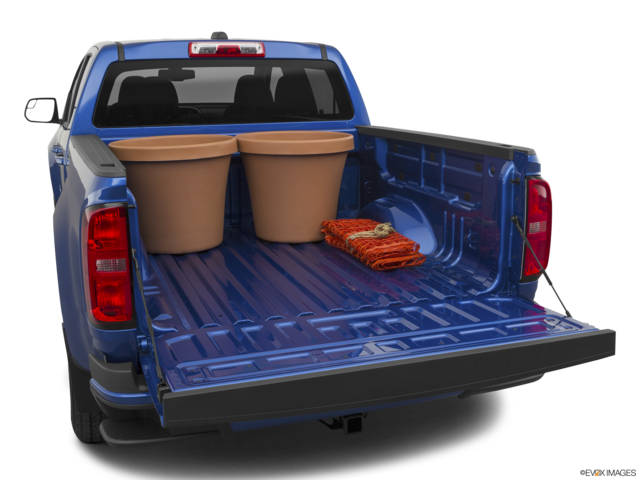 2022 chevrolet colorado cargo area with stuff