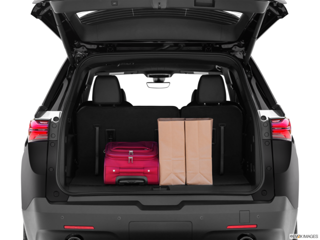 2022 chevrolet traverse cargo area with stuff