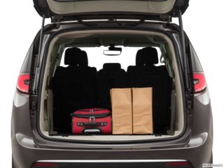 2022 chrysler pacifica cargo area with stuff