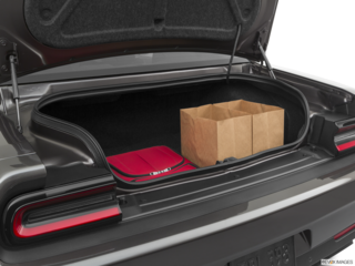 2022 dodge challenger cargo area with stuff