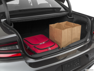 2022 dodge charger cargo area with stuff