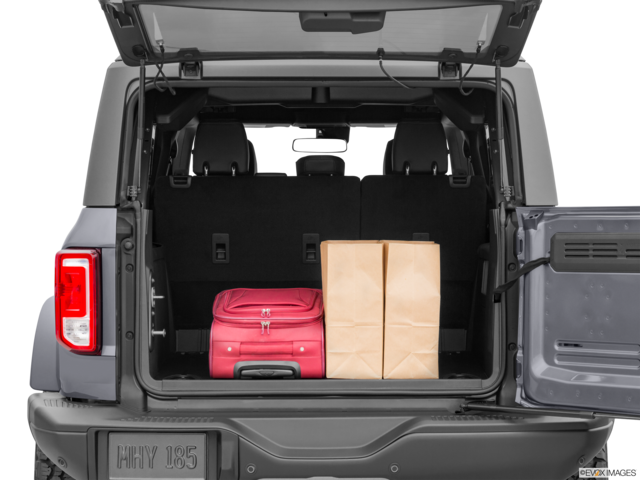 2022 ford bronco cargo area with stuff