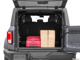 2022 ford bronco cargo area with stuff