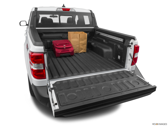 2022 ford maverick cargo area with stuff