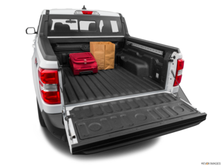 2022 ford maverick cargo area with stuff