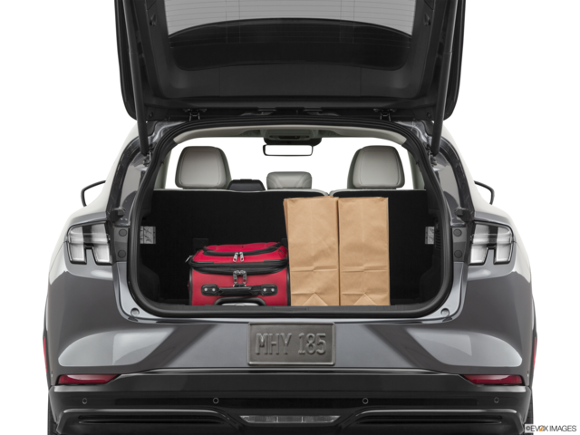 2022 ford mustang-mach-e cargo area with stuff