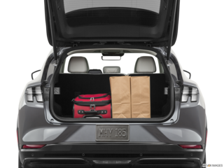2022 ford mustang-mach-e cargo area with stuff
