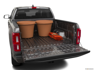 2022 ford ranger cargo area with stuff