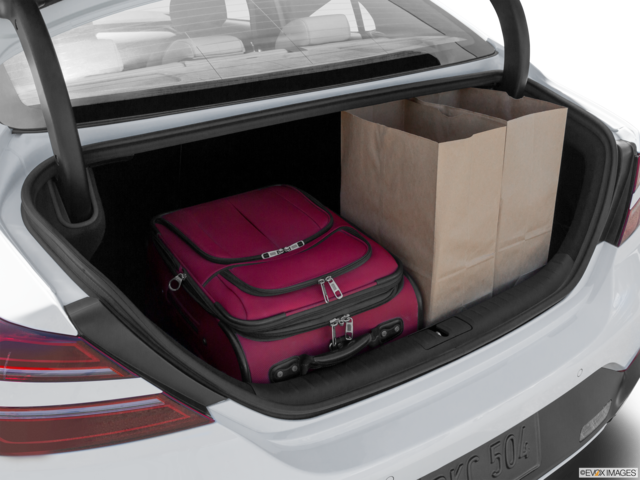 2022 genesis g70 cargo area with stuff