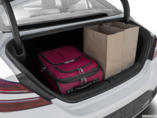 2022 genesis g70 cargo area with stuff