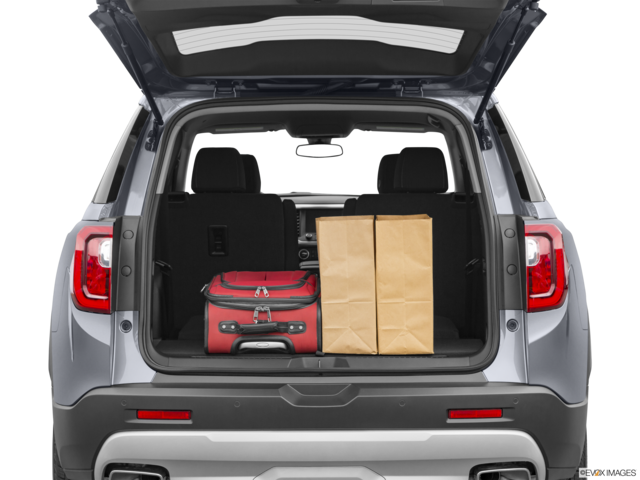2022 gmc acadia cargo area with stuff