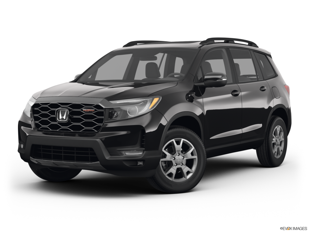 2022 honda passport angled front