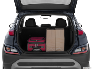 2022 hyundai kona cargo area with stuff