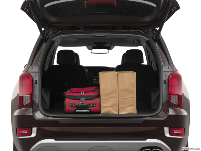 2022 hyundai palisade cargo area with stuff