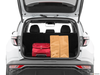 2022 hyundai tucson-hybrid cargo area with stuff