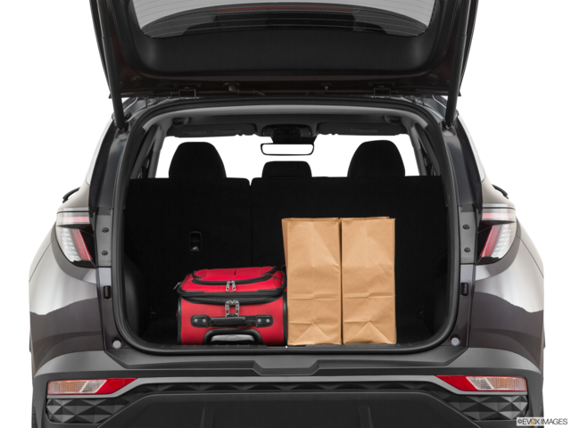2022 hyundai tucson cargo area with stuff