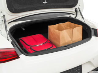 2022 infiniti q60 cargo area with stuff