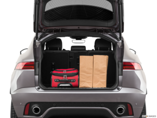 2022 jaguar e-pace cargo area with stuff