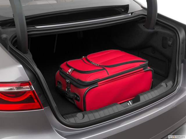 2022 jaguar xf cargo area with stuff