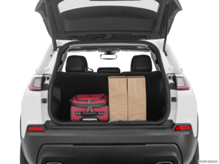 2022 jeep cherokee cargo area with stuff