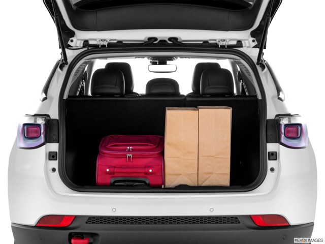 2022 jeep compass cargo area with stuff