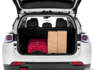 2022 jeep compass cargo area with stuff