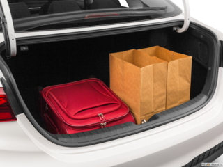 2022 kia forte cargo area with stuff