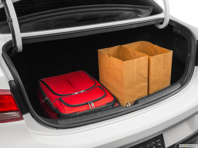 2022 kia rio cargo area with stuff