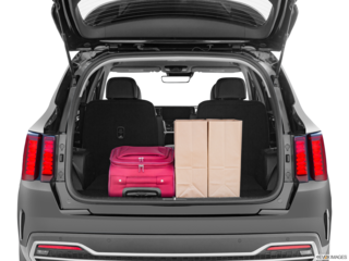 2022 kia sorento-hybrid cargo area with stuff