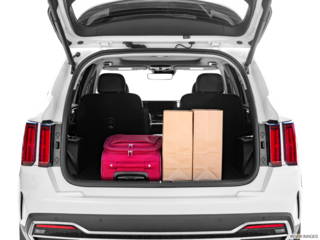 2022 kia sorento-plug-in-hybrid cargo area with stuff