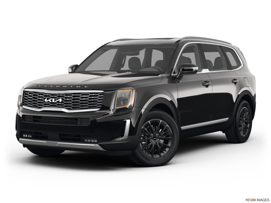 2022 kia telluride angled front