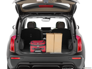 2022 kia telluride cargo area with stuff