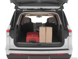 2022 lincoln navigator-l cargo area with stuff