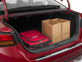 2022 nissan altima cargo area with stuff