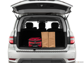 2022 nissan armada cargo area with stuff