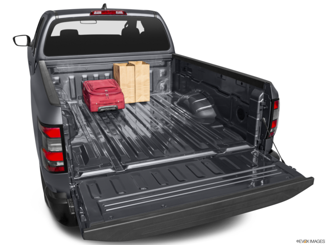 2022 nissan frontier cargo area with stuff