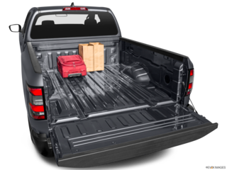 2022 nissan frontier cargo area with stuff