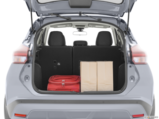 2022 nissan kicks cargo area with stuff