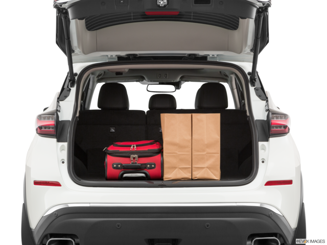 2022 nissan murano cargo area with stuff
