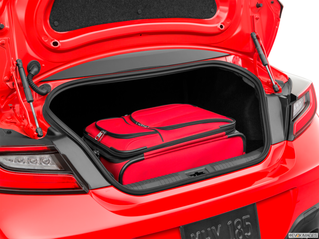 2022 subaru brz cargo area with stuff