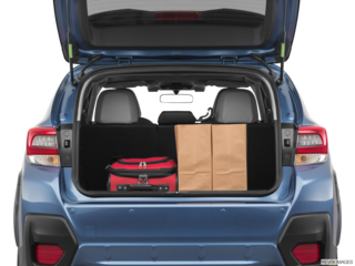 2022 subaru crosstrek cargo area with stuff