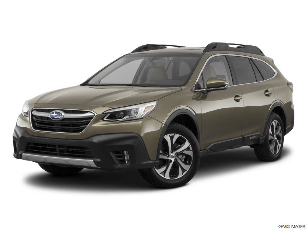 2022 subaru outback angled front