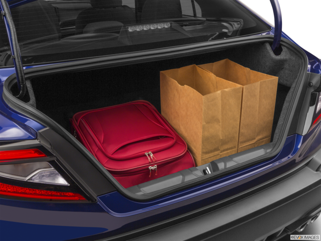 2022 subaru wrx cargo area with stuff