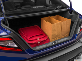 2022 subaru wrx cargo area with stuff